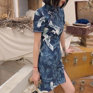 Improved Cheongsam Dress Chinese Style Female Cheongsam