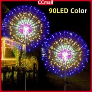 1pc Solar Powered String Lamp FireworkTree Waterproof Outdoor Bulb for Lawn Patio Garden 60/90/150/2