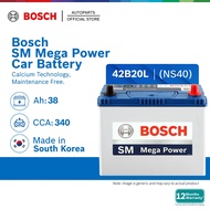 [DELIVERY ONLY] Bosch SM Mega Power Car Battery NS40 NS40ZL 42B20L | Perodua Honda Toyota Proton