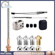 For Prusa I3 MK4 Extruder Hotend+E3DV6 Brass Nozzle 0.4mm+3x Bimetallic Nozzle 24V 40W Heating Rod K