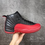 🤩必備籃球鞋🤩經典傳奇復刻神鞋 Air Jordan 12 Retro "Flu Game" 黑紅流感之戰 緩震耐磨實戰休閒兩用高筒籃球鞋 | 男款 | 黑紅配色 | 全掌Zoom Air緩震科技 |