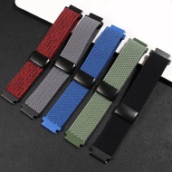 Suitable for Casio Small Square AE1200/1300/F91W/W218/F108 Elastic Magnetic Buckle Nylon Watch Strap