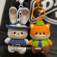 【00118e0qdtb63.my】 可爱娃娃手工毛线钩针Diy Judy Nick Cute Doll Handmade Wool Crochet Diy 自制针织钥匙扣吊坠礼品 Material 