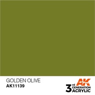 AK Interactive 3rd Generation Acrylic AK11139 GOLDEN OLIVE – STANDARD