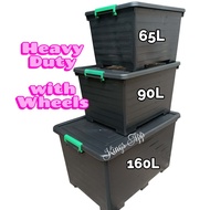 STORAGE BOX | 160L , 90L , 65L | HEAVY DUTY STORAGE BOX WITH HANDLE & WHEELS