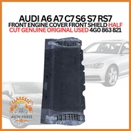 AUDI A6 A7 C7 S6 S7 RS7 FRONT ENGINE COVER FRONT SHIELD HALF CUT GENUINE ORIGINAL USED 4G0 863 821