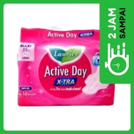 Laurier Pembalut Active Day X-tra Long Wing 25 cm 16 pcs