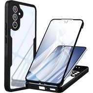 360เคสใสสำหรับ Samsung Galaxy A54 5G A34 5G A24 4G A14 4G 5G A22 A72 A04 A32 4G 5G กันกระแทกฝาครอบโท