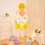 Height 135cm Stand With Balloons 10-Inch Balloon Set (With Base + Balloon) With Birthday