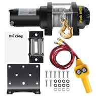 (BH 3 năm)Tời điện 12vTời điện 500kg Cáp 10 Métmáy tời điện 500kgMáy tời điện 12v ác quy 4500lbs trọ