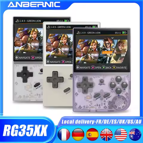 ANBERNIC RG35XX Retro Handheld Game Player Built-in 64G TF 6000+ Classic Games Linux GarlicOS Portab