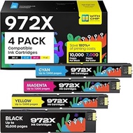 iNKPAD 972X Ink Cartridge Compatible with 972-X 972X Replacement for PageWide Pro 452dw 452dn PageWi