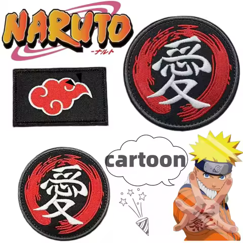 Naruto Velcro Uzumaki Naruto Patch New Creative Cartoon High-Appearance Fashionable Personalized Car