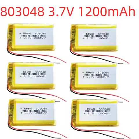803048 3.7V 1200mAh Rechargeable Li-Polymer Battery EHAO Lithium Ion Battery for GPS Recording Pen S