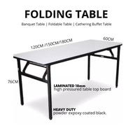 Foldable Banquet Table Event / Catering / Hall / Buffet Folding Table Meja Lipat