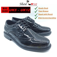 Kasut Kilat Evershine Type Brogue Kasut Pegawai Polis / Tentera / Kadet