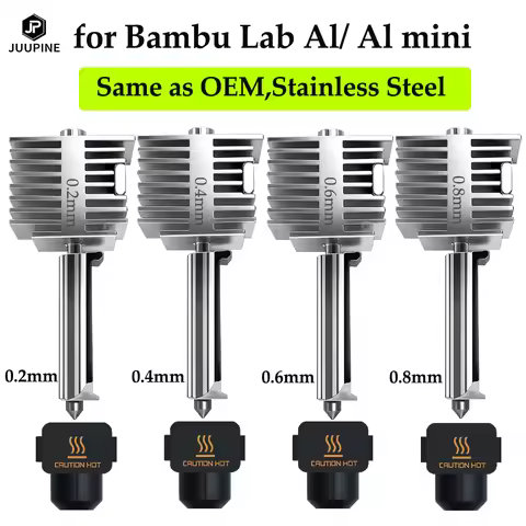 Hotend Kit for Bambu Lab A1 Or A1 Mini, Stainless Steel Integrated High-Precision A1 Nozzle Same as