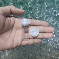6ml glass bottle with 6 plastic caps ML