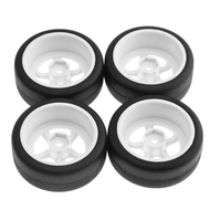 4PCS 65mm 1/10 RC Racing Car Tires on Road Touring Drift Car Tyre Wheel for TT01 TT02