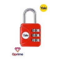 Yale Colored Luggage 3-Digit Combination Lock 28mm (RED) - YP1/28/121