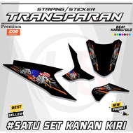 HONDA uv Transparent Striping Sticker MOTIF Sticker /OLD CARBONBEAT Latest simpleDesign h60