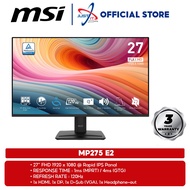 MSI PRO MP275 E2 (120HZ) / MP275 (100HZ) 27" MONITOR ( 27" IPS FHD / 120Hz / 1Ms / VGA + HD MI + DP 