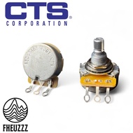 Original CTS Potentiometer Short Split Silver Shaft Guitar Bass A250K B250K A500K B500K