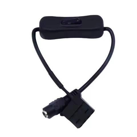 DC 5521 to Molex 4 Pin Power Supply Adapter Cable with Switch for Computer fan Surveillance cameras 