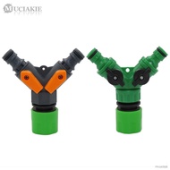 ℗☎❄  MUCIAKIE 1PC Garden Watering 2 Way Tap Irrigation Valve Hose Pipe Splitter Y Quick Connector Adapter With 3/4  39;  39; Female Thread