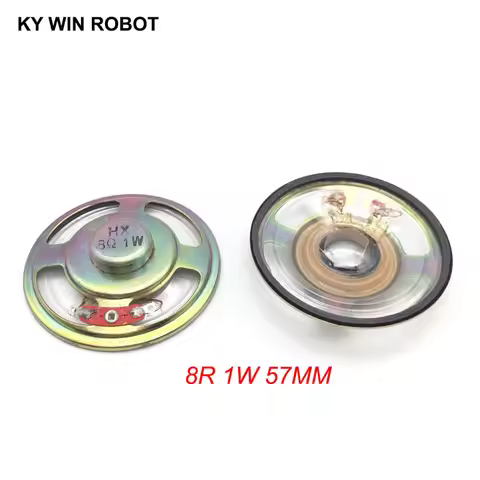 2pcs/lot New Ultra-thin speaker waterproof 8 ohms 1 watt 1W 8R speaker Diameter 57MM 5.7CM thickness