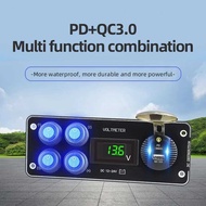 ️ Waterproof Car Voltmeter Charger 18w Type C 12V