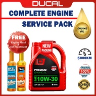 DUCAL AUST series Engine Oil 10W30 API SM/CF 4 Litres ( FREE Oil Treatment & engine flush) 10W30 4L 