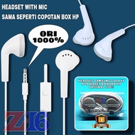 [ ORIGINAL ] HF Earphone Headset SAMSUNG GALAXY A14 5G Earphone Not Rubber (Non-Rubber made in Indon