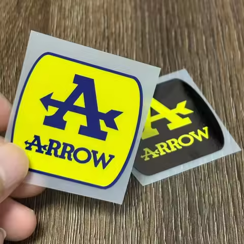 Reflective Color For Arrow Helmet Square Sticker Motorcycle Retrofit Waterproof Decoration Universal