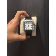 Seiko Mod Santos Leather Strap Automatic