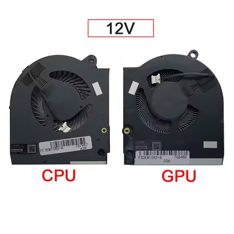 Replacement New Laptop CPU GPU Cooling Fan for Dell Alienware M15 R5 M15 R6 M15 Ryzen R5 M15 Ryzen R