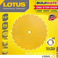 Lotus X1 Ripping Wood Table Saw Blade Diablo Style 10 Inch x 24T Circular Saw L1024X •BUILDMATE•