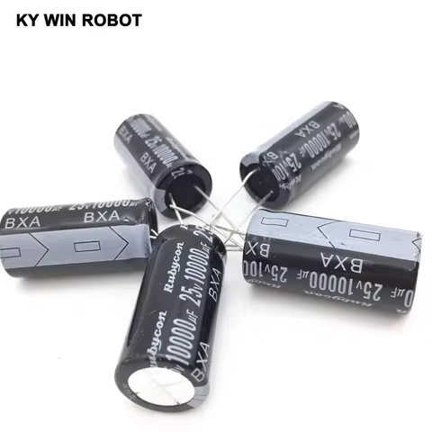 Aluminum Electrolytic Capacitor 25V / 10000 UF 25V/10000UF Electrolytic Capacitor Size 18*35 mm plug