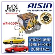 AISIN JAPAN WATER PUMP HONDA CIVIC SR4 EG SOHC VTEC B16A D15B ( WPH-006V )