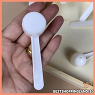 【Bestseller】50/100pc 5g White Plastic Measuring Spoon Gram Scoop Food Baking Medicine Powder