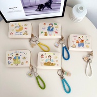 Women's Card Bag Ins Cute Multiple Card Slots Large Capacity Anti-Fraud Anti Demagnetization Coin Pu