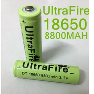 High Capacity 18650 Rechargeable Battery 3.7v 8800mAh Rechargeable Pointed Lithium Battery Headlamp 