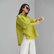 KEMEJA Women's Oversized Linen Shirt - Linen Shirt - Oversized Linen Shirt