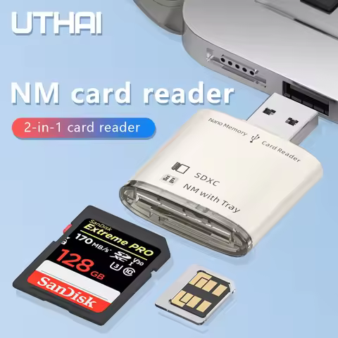 New NM Card Reader Multi-Function USB Computer SD Dual Card Metal Two-in-One Compatible With Windows