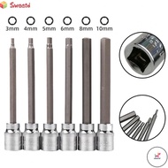 WOW Hexagon Socket Bit H3 H4 H5 H6 H7 H8 H10 Hex Bit Power Tools Ratchet Socket