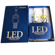 Cặp bóng đèn Lumiled H4 Hàn Quốc cao cấp Chip led XHP50 ánh sáng vàng 4300K (BH 6 Tháng)