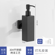 Original 304 Brushed Stainless Steel Manual Soap Dispenser Wall Mounted Golden Black Square Round So