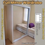 4feet wardrobe with Full Mirror Door