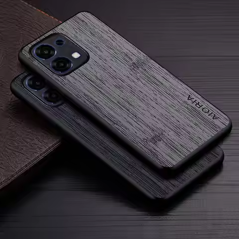 Case for Oppo A5 A6 Pro A60 5G 4G Oppo A5 A9 2020 Straight Wood Grain Faux Leather cover Luxury Fund