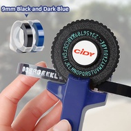 C101 9mm 3D Embossing Label Maker Typewriter colorful for MOTEX E101 Upgrade Version  C101 Mini DIY 